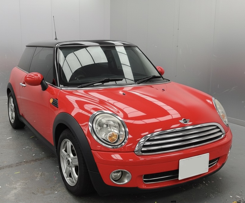 BMW MINI フェラーリレッドラッピング