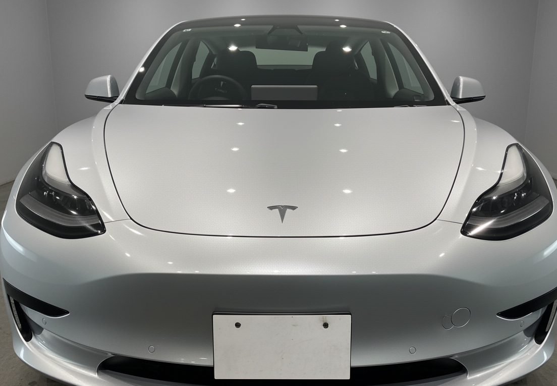 Tesla Model 3 GTシルバーラッピング